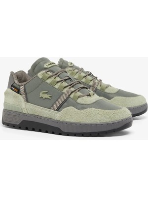 Lacoste Mens T-Clip Winter Cordura 224 1 Sma  Sneaker Günlük Spor Ayakkabı Haki