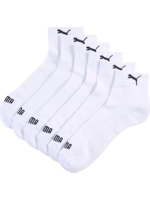 Puma Unisex Cushioned Quarte Unisex Beyaz Çorap