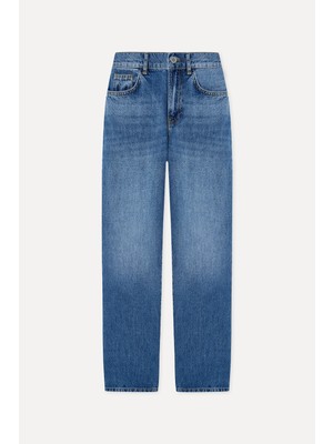 Mudo Kadın İndigo Straight Fit Pantolon