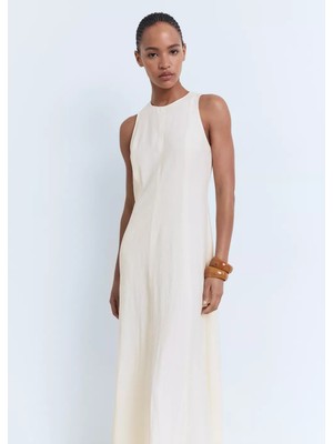 Mango Evaze Midi Elbise