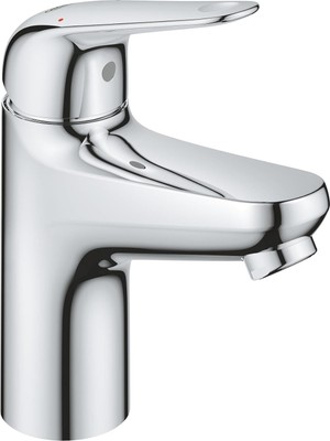 Hansgrohe Grohe Swift - Lavabo Bataryası (Su Tasarruflu~ 16 cm Yüksekliğinde, Montaj Aleti Dahil, Push-Open Gi
