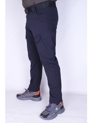 Nikbin Tactical Outdoor Taktik Pantolon Kargo Cep Likrali -Lacivert