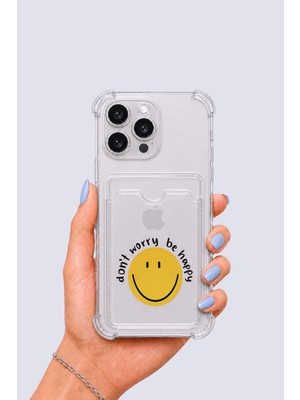 Ankaverse iPhone 16 Pro Max Kartlıklı Gülücük Desenli Kılıf