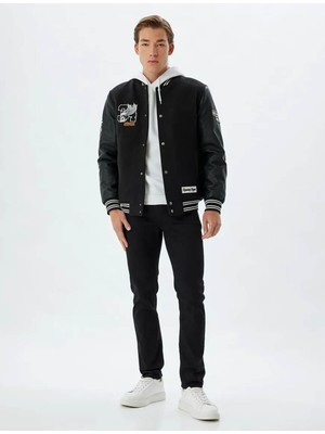 Koton Erkek Jean Pantolon Siyah 5WAM40085ID - Brad Jean