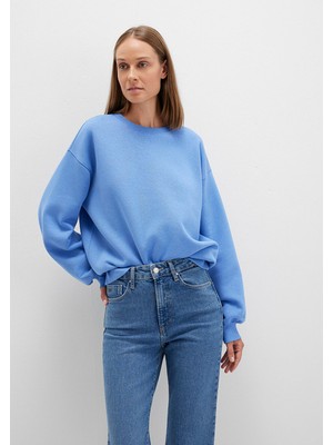 Mavi Bisiklet Yaka Mavi Basic Sweatshirt 1610198-70790