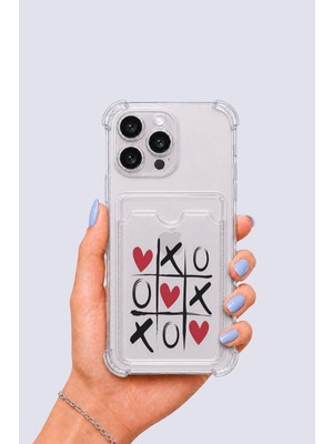 Ankaverse iPhone 16 Pro Max Kartlıklı Xoxo Desenli Kılıf