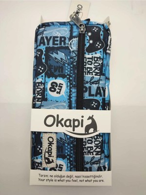 Mikasso (OKP-135/AS) Kalem Çantası Desen 5 Tekstil Çok Renkli