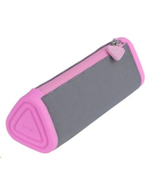 Mikasso Prısmo Sl-Ply Kare Kalem Çantası A.gri-Şeker Pembe Tekstil Pembe