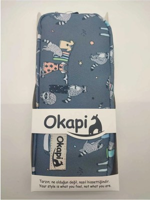 Mikasso (OKP-108/AS) Kalem Çantası Desen 7 Tekstil Çok Renkli