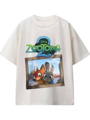 Dereff Zootopia T-Shirt (Krem) 9-10 Yaş
