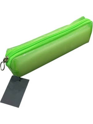 Mikasso Şık Tasarım Neon Kalem Çantası Plastik Yeşil