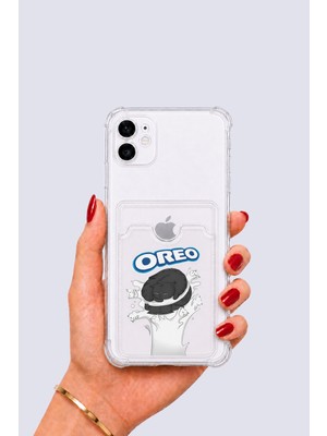 Ankaverse iPhone 11 Kartlıklı Oreo Desenli Kılıf