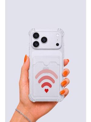 Ankaverse iPhone 17 Pro Max Kartlıklı Aşk Sinyali Desenli Kılıf
