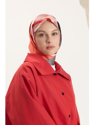 QEF Desenli Twill Eşarp Blok