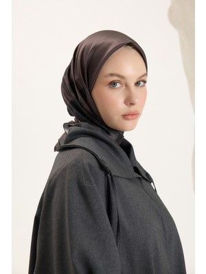 QEF Desenli Twill Eşarp Bambi Bitter