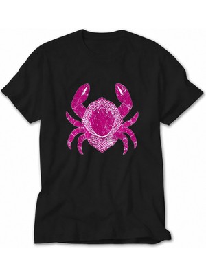 Wakha Erkek Mandala Yengeç Baskısı - Siyah
