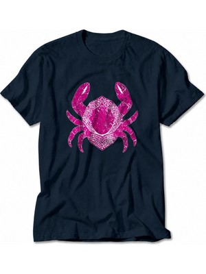 Wakha Erkek Mandala Yengeç Baskısı - Lacivert