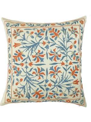 Soho Antiq Ediz Çiçekli El Yapımı Kırlent 50X50 cm