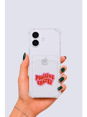 Ankaverse iPhone 17 Kartlıklı Pozitif Enerji Desenli Kılıf