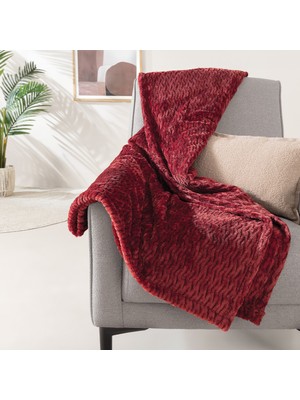 Dormy Home Carsten Wellsoft Tv Battaniyesi 140X190 cm - Bordo