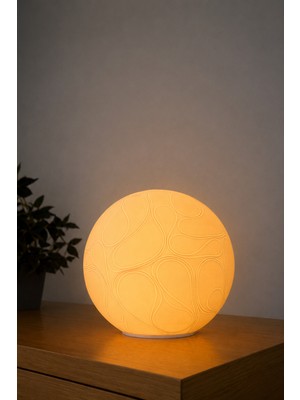 Glax Dekoratif Masa Lambası Lumen | Modern Tasarım Abajur | E27 LED Ampul Dahil | Ambiyans Aydınlatma | Hediyelik