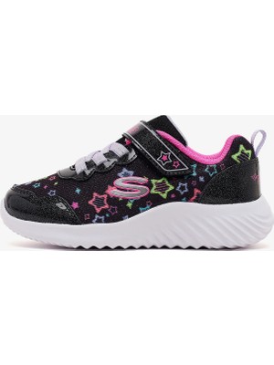 Skechers Bounder Küçük Kız Çocuk Siyah Spor Ayakkabı 303167N Bkmt