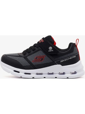 Skechers Glide-Step Lights Büyük Erkek Çocuk Siyah Işıklı Spor Ayakkabı 400240L Blk