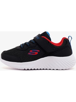 Skechers Bounder Techrox Küçük Erkek Çocuk Siyah Spor Ayakkabı 403906N Blk