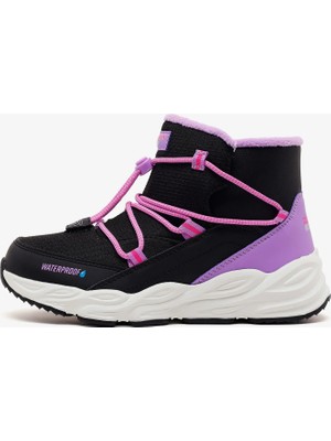 Skechers Turbo Tread Büyük Kız Çocuk Siyah Bot 303492L Bkmt