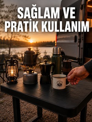Katlanır Plastik Kamp Masası Hafif Taşınabilir Piknik Masası - Lisinya