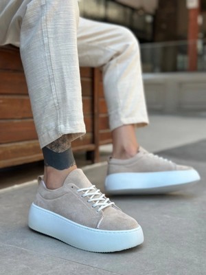 Beskar LE11 Krem Spor Erkek Sneaker – Kaymaz Taban