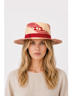 Nordbron Orkney Hasır Şapka Ayarlanabilir Tokalı Yazlık Şapka Straw Hat