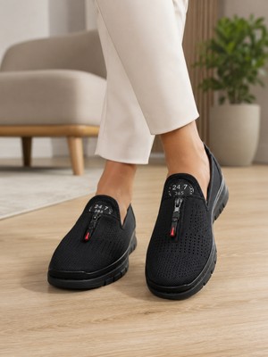 Homiro Kadın Nefes Alan Hafif Loafer Bej