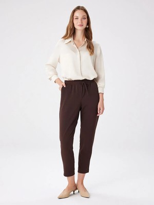 Faik Sönmez Comfort Fit Krep Örme Pantolon W27PNT002