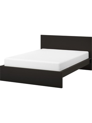 IKEA Çift Kişilik Karyola Iskeleti 140X200 cm Huş - Modern Iskandinav Tarzı Ahşap Yatak Odası Karyolası (Yatak/şilte Hariç)