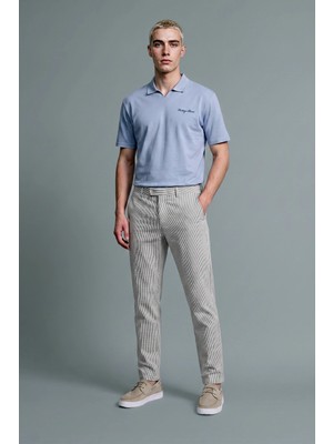 DeFacto Boxy Fit Düğmesiz Göğsü Baskılı Kısa Kollu Polo Tişört H8426AX26AU