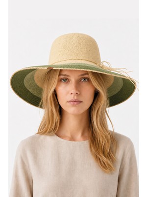 Nordbron Lennox Hasır Şapka Straw Hat Yazlık Şapka Deri Etiketli