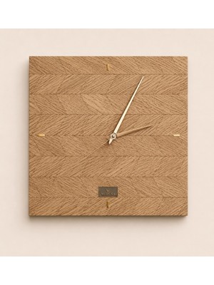 Quattro Home Medusa Collection – Doğal Ahşap Kaplama Duvar Saati