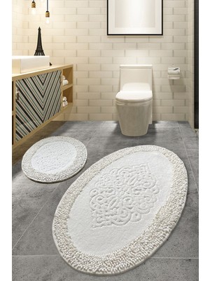 Rani Mobilya Rani Home Banyo Paspası Seti  Çok Renkli BA-6283