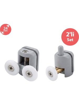 Eym Duşakabin Tekerleği 2 Li Set Teker Çapı 24 mm