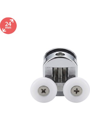 Eym Duşakabin Tekerleği Üst Teker Metal Gövde Teker Çapı 24 mm