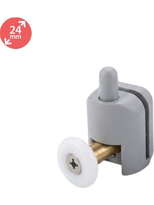 Eym Duşakabin Tekerleği Alt Tekerlek 24 mm Çapında Şık Tasarımlı Suya Dayanıklı Malzeme