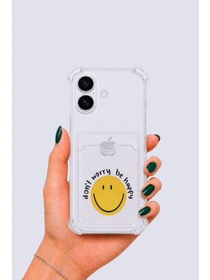 Ankaverse iPhone 17 Kartlıklı Gülücük Desenli Kılıf