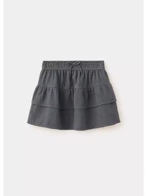 MANGO Kids Desenli fırfırlı etek