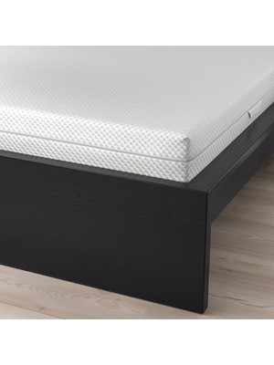 IKEA Çift Kişilik Karyola Iskeleti 140X200 cm Huş - Modern Iskandinav Tarzı Ahşap Yatak Odası Karyolası (Yatak/şilte Hariç)