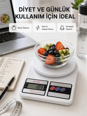 Aesco Taşınabilir Hassas Tartı – 5kg Kapasite, 1g Ölçüm, Gram ve Ons Desteği Yeni Nesil