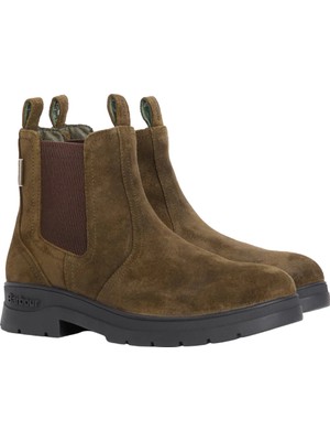 Barbour Turnbull Chelsea Bot OL77 Oiled Olive Suede