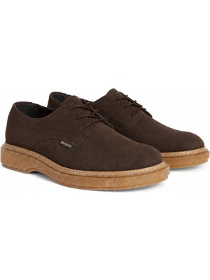 Barbour Harefield Derby Ayakkabı BR97 Choc Suede