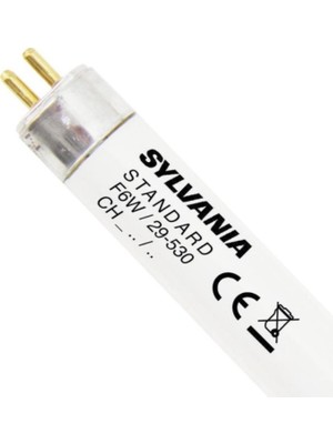 Sylvania 6W T5 Floresan Ampul Günışığı 3200K Ince Tüp