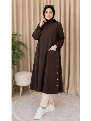 Leyo Tekstil Uzun Cepli Yazlık Tunik 120CM
